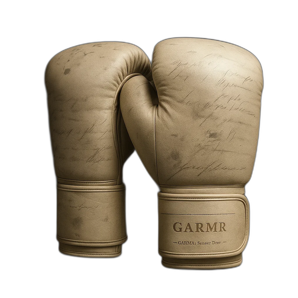 GARMR: Oathbound — faint script inscriptions across aged leather